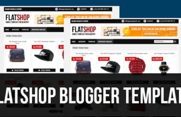 flatshop template blogspot gratis untuk toko online